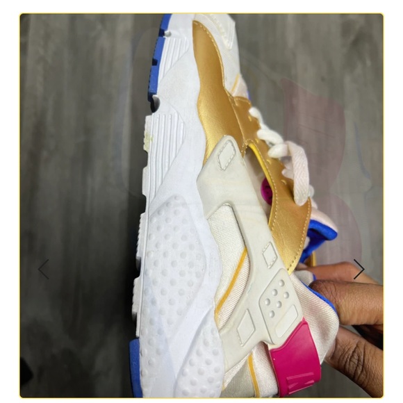 Nike Huarache Run GS ‘Peanut Butter & Jelly’ Size 7Y - Picture 6 of 9